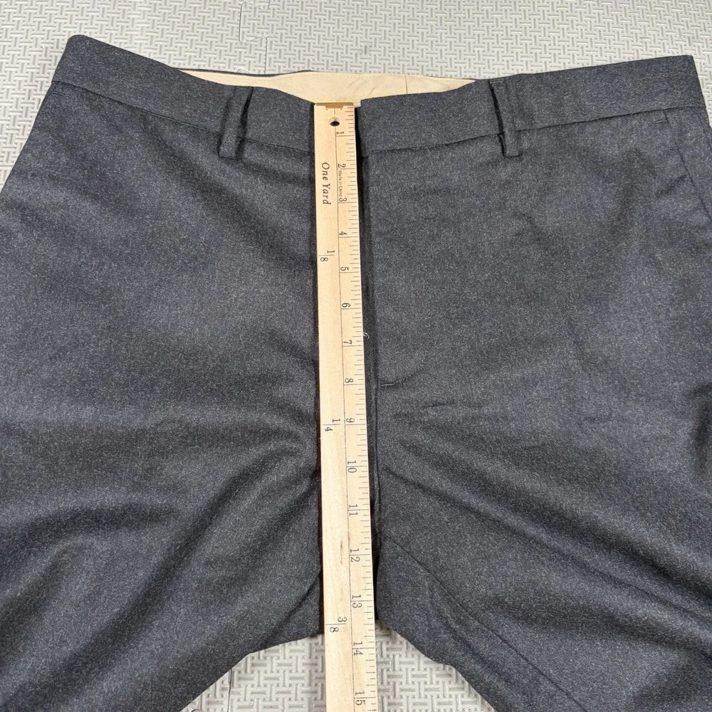 Banana Republic Pants Mens 35x32 Dark Gray Vitale Barberis Canonico Flannel 120s